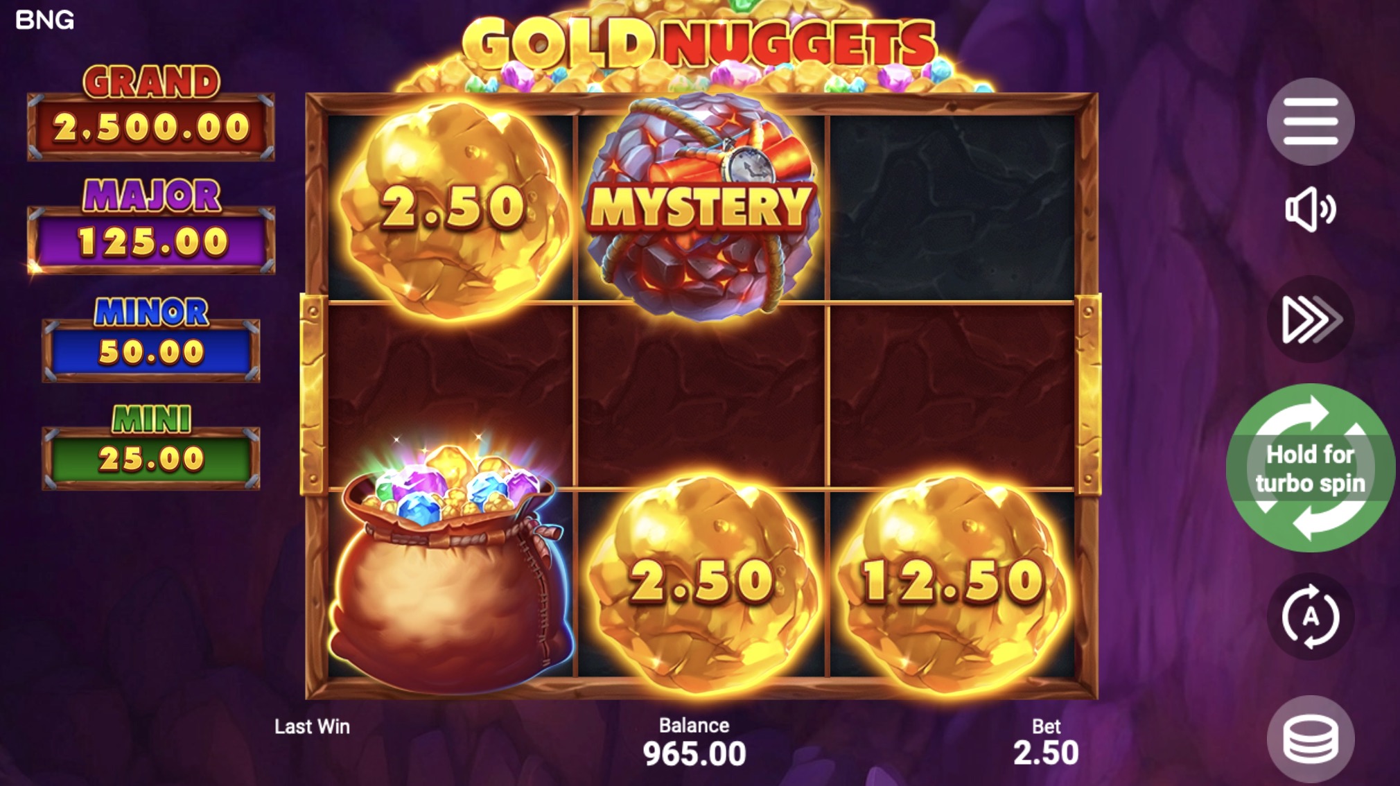 Вулкан бездепозитный бонус за регистрацию для игры на слотах «Gold Nuggets»